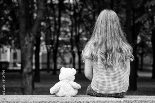 Photo: Sad girl portrait. Sad girl portrait.