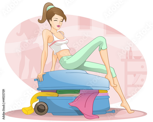 Vektor: travelling requisites travelling requisites