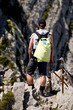Wanderer in den Alpen