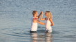Video: Loving couple doing sensual dance in the lake Loving couple doing sensual dance in the lake