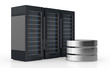 concept of computer server and data storage