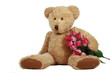 Teddy with roses