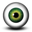 Realistic Green Eye Eyeball