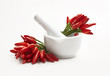 Mortaio con Peperoncino rosso