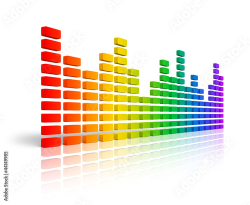 Illustration: Rainbow graphic equalizer Rainbow graphic equalizer