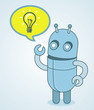 Vector cute robot - idea concept