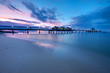 The pier of Heringsdorf at dusk