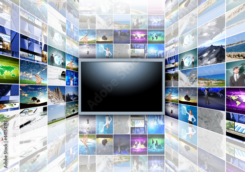 Photo: A flat screen television A flat screen television