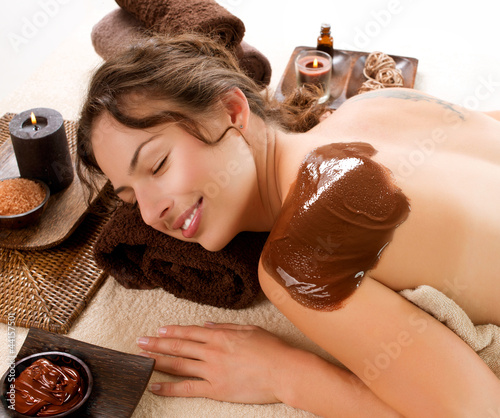 Photo: Spa Chocolate Mask. Luxury Spa Treatment Spa Chocolate Mask. Luxury Spa Treatment