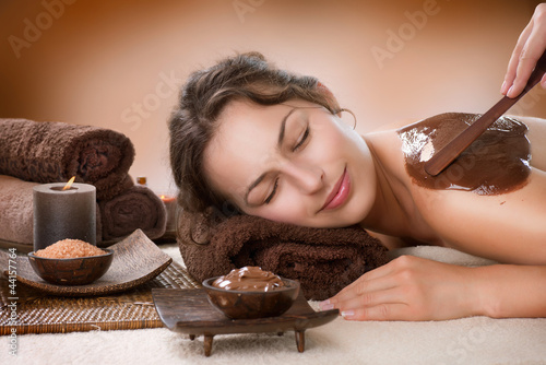 Photo: Spa Chocolate Mask. Luxury Spa Treatment Spa Chocolate Mask. Luxury Spa Treatment