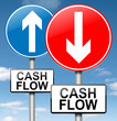 Cash flow concept.