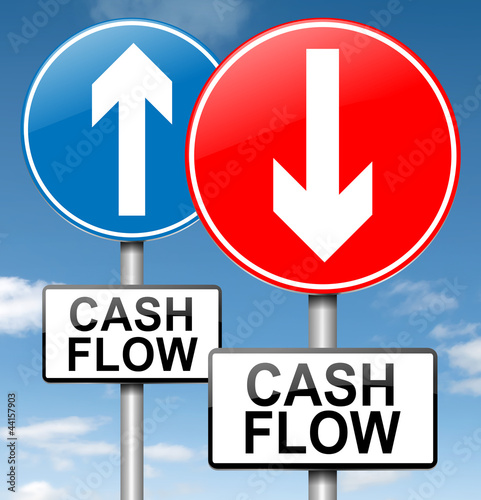 Illustration: Cash flow concept. Cash flow concept.