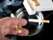 Smokers hand