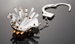 Cigarettes locked to handcuffs