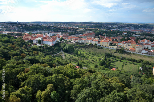 Photo: Prague panorama with Strahov Monastery Prague panorama with Strahov Monastery