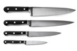 Set of Kitchen Knives Isolated