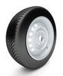 Illustration: 3d tire isolated on white background 3d tire isolated on white background