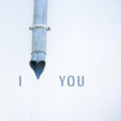 I love you conceptual photo