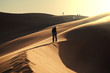 Hike in desert