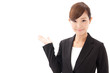 asian businesswoman showing