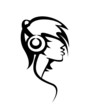 girl with heandphones