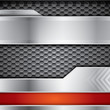 Abstract metallic brochure background, vector