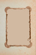 old-fashioned photo frame in vintage album