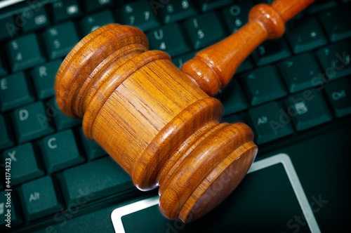 Photo: gavel keybd gavel keybd
