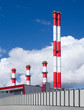 power plant against the sky