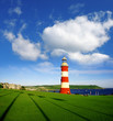 Foto: Plymouth lighthouse with sea-view in Devon, England Plymouth lighthouse with sea-view in Devon, England