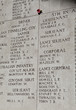 Names on the Menin Gate in Ypres, Belgium