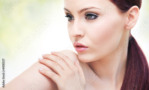Photo: Portrait of attractive young adult woman Portrait of attractive young adult woman