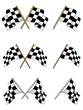 Vector: Set of racing checkered flags Set of racing checkered flags