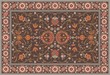 Vektor: All-over Floral Rug Layout set in a soft earth color scheme All-over Floral Rug Layout set in a soft earth color scheme