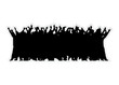 Menschenmenge silhouette
