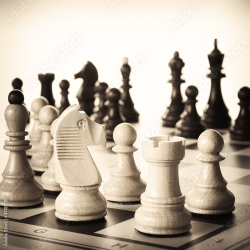 Photo: Vintage chess board Vintage chess board
