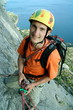 Climbing.