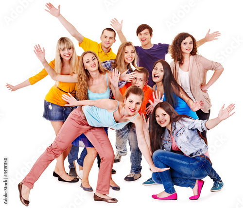 Photo: Group sport fan cheer for. Group sport fan cheer for.