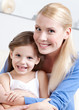 Smiley mummy with her daughter