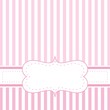 Vector pink wedding card or baby shower party invitation