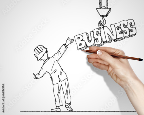 Photo: Drawing about success in business Drawing about success in business