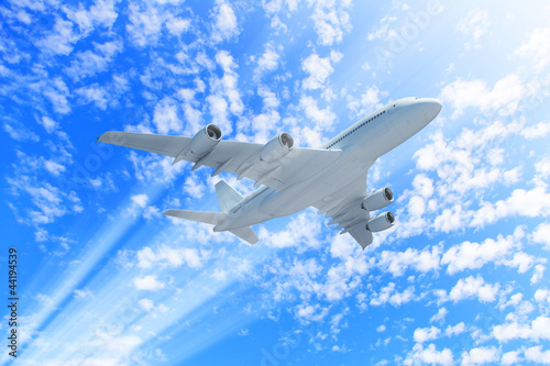 Photo: Large passenger airplane Large passenger airplane