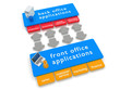 Front Office Back Office Applications Concept