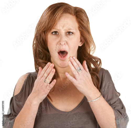 Photo: Frightend European Woman Frightend European Woman