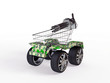 Illustration: shopping basket with big wheels on a white background shopping basket with big wheels on a white background