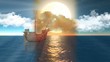 Video: sailing ship over the sea at all times sailing ship over the sea at all times