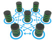 Possible connections between a data center servers