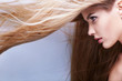 Shiny hair flying