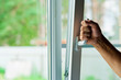 window with mosquito net