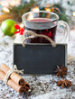 Glühwein mit Schild